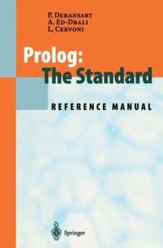 Paperback Prolog: The Standard: Reference Manual Book