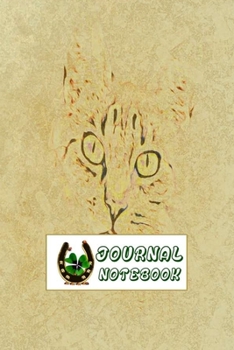 Paperback Journal Notebook: Animal Daily Journaling - Lined Paper Wide Ruled Notes Spark Your Imagination and Positive Thinking - Cat Face Line Dr Book