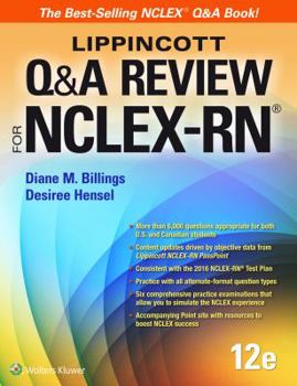 Paperback Lippincott Q&A Review for Nclex-RN Book
