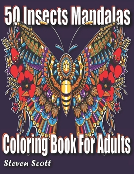 Paperback Insects Mandalas Coloring Book for Adults Book