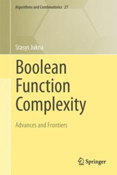 Hardcover Boolean Function Complexity: Advances and Frontiers Book