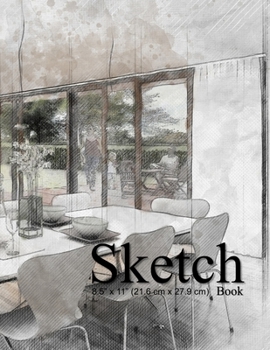 Paperback Sketch book: 8.5 x 11 (21.6cm x 27.9cm), 53 sheets (110 pages) of Sketchbook for professionals and students, suitable for Sketching Book