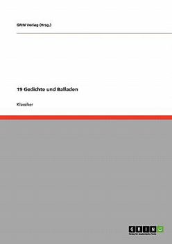 Paperback 19 Gedichte und Balladen [German] Book