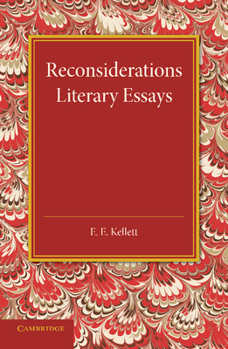 Paperback Reconsiderations: Literary Essays Book