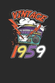 Vintage 1959: Small Lined Notebook – Birthday Gift or Anniversary Gift Idea