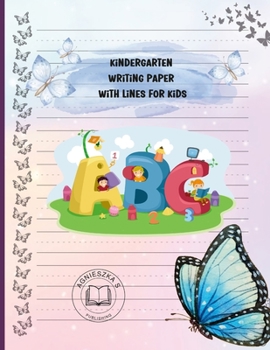 Paperback Kindergarten Writing Paper With Lines For Kids Book