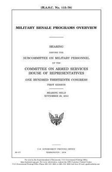 Military Resale Programs Overview
