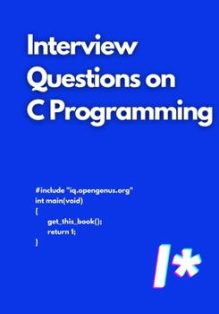 Paperback Interview Questions on C Programming Book