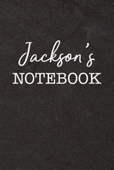 Paperback Jackson's Notebook: Personalized Scrapbook for Men Book