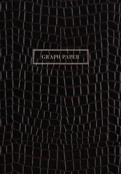 Paperback Graph Paper: Executive Style Composition Notebook - Black Alligator Skin Leather Style, Softcover - 7 x 10 - 100 pages (Office Esse Book