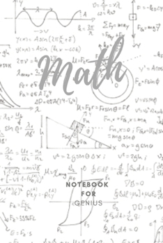 Math  Notebook for Genius: 0.5 inch Grid paper - Square Graph paper / Graph paper Composition Notebook / Journal - Pure Mathematics - Applied ... x 9 paper 120 Pages | Light Gray Color