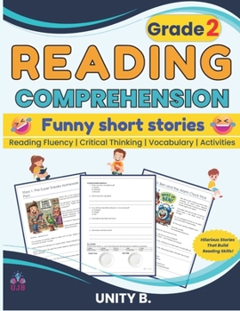 Paperback Funny short stories for reading comprehension Grade 2: Reading Book for 2nd graders Book