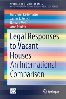 Paperback Legal Responses to Vacant Houses: An International Comparison Book