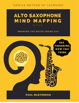 Paperback Alto Sax Mind Mapping: A Mnemonically Color-Coded Saxophone Fingering Chart Book: With Unique Player's Eye View Book