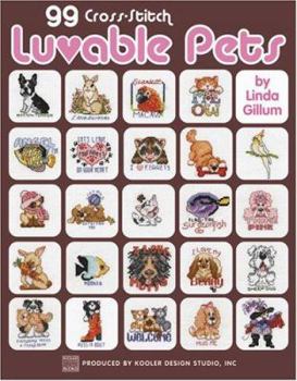 Paperback 99 Cross-Stitch Luvable Pets Book