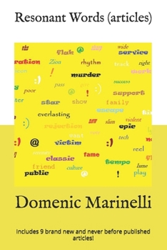Paperback Resonant Words (articles): Includes 9 brand new and never before published articles! Book