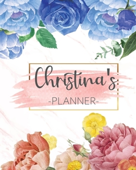 Christina's Planner: Monthly Planner 3 Years January - December 2020-2022 | Monthly View | Calendar Views Floral Cover - Sunday start