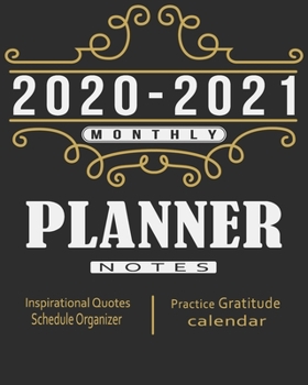 2020-2021 Monthly Planner: Blue Sky 8x10inch 2 Years Monthly Planner Calendar Schedule Organizer From January 1,2020 to December 31,2021 (24 Months Calendar Planner) With Holidays and Motivational Quo