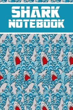 Paperback shark notebook: wonderful Blank Lined Gift notebook For shark lovers it will be the Gift Idea for shark lovers. Book