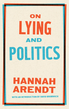 Paperback On Lying and Politics: A Library of America Special Publication Book