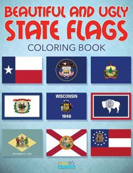 Paperback Beautiful and Ugly State Flags Coloring Book