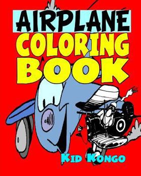 Paperback Airplane Coloring Book