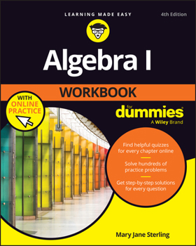 Paperback Algebra I Workbook for Dummies with Online Practice Book