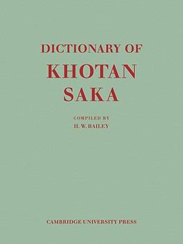 Paperback Dictionary of Khotan Saka Book