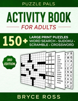 Paperback Activity Book for Adults: 150+ Large Print Puzzles [Large Print] Book