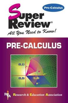 Paperback Pre-Calculus Super Review Book