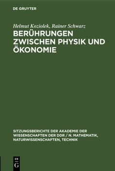 Hardcover Berührungen Zwischen Physik Und Ökonomie [German] Book