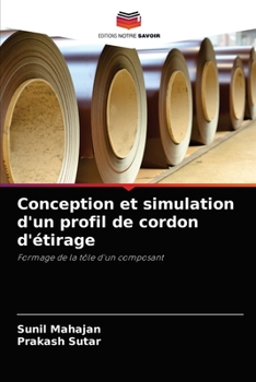 Paperback Conception et simulation d'un profil de cordon d'étirage [French] Book