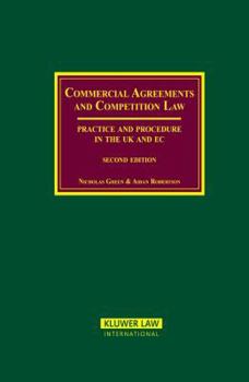 Hardcover Commercial Agreements and Competition Law, Second Edition Book