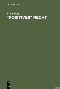 Hardcover "Positives" Recht [German] Book