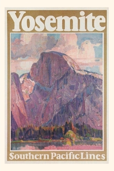 Paperback Vintage Journal Travel Poster for Yosemite National Park Book