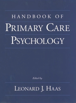 Hardcover Handbook of Primary Care Psychology Book