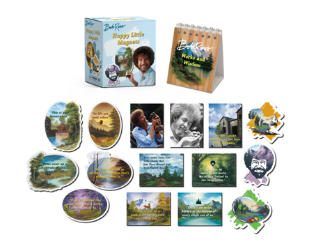 Paperback Bob Ross: Happy Little Magnets Book