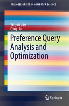 Paperback Preference Query Analysis and Optimization Book