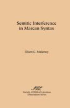 Paperback Semitic Interference in Marcan Syntax Book