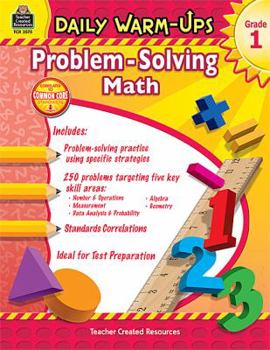 Paperback Daily Warm-Ups: Problem Solving Math Grade 1 Book
