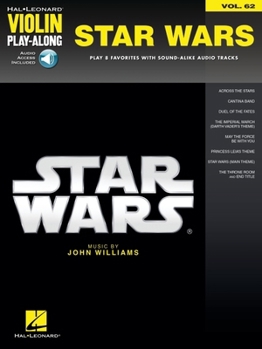 Paperback Star Wars - Violin Play-Along Volume 62 Book/Online Audio Book