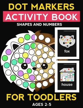 Paperback DOT markers ACTIVITY book: shapes and numbers Book