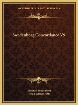 Paperback Swedenborg Concordance V9 Book