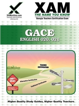 Paperback Gace English 020, 021: Teacher Certification Exam Book