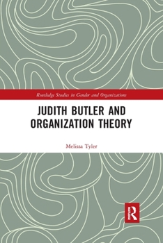 Paperback Judith Butler and Organization Theory Book