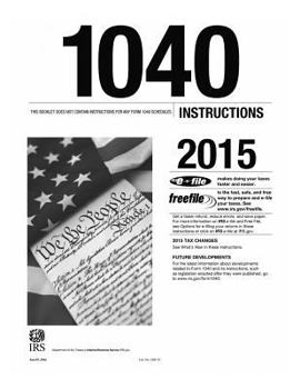 Paperback 1040 Instructions 2015 Book