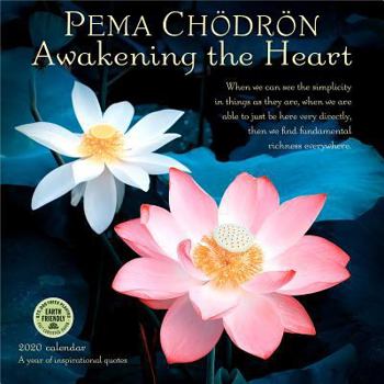 Calendar Pema Chodron 2020 Wall Calendar: Awakening the Heart Book