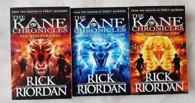 The Kane Chronicles Complete 3-Book Box Set by Rick Riordan – The Red Pyramid, The Throne of Fire & The Serpent's Shadow (Egyptian Mythology Fantasy Collection) (Kane Chronicles Series)