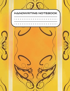 Paperback Handwriting Notebook: Notebook with Dotted Lined And Blank Writing Sheets for K-3 Students Book