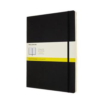 Hardcover Moleskine Notebook, XXL, Squared, Black, Soft Cover (8.5 X 11) Book